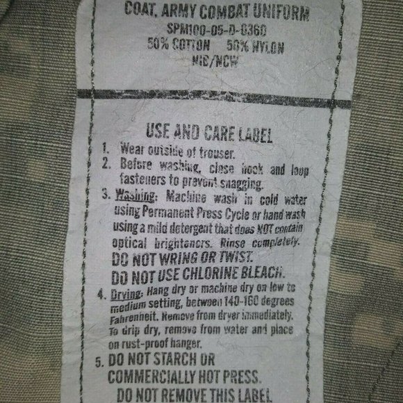 SPECIAL FORCES COMBAT UNIFORM ACU DIGITAL szSMALL/SHORT JACKET MG 209 - Picture 3 of 12